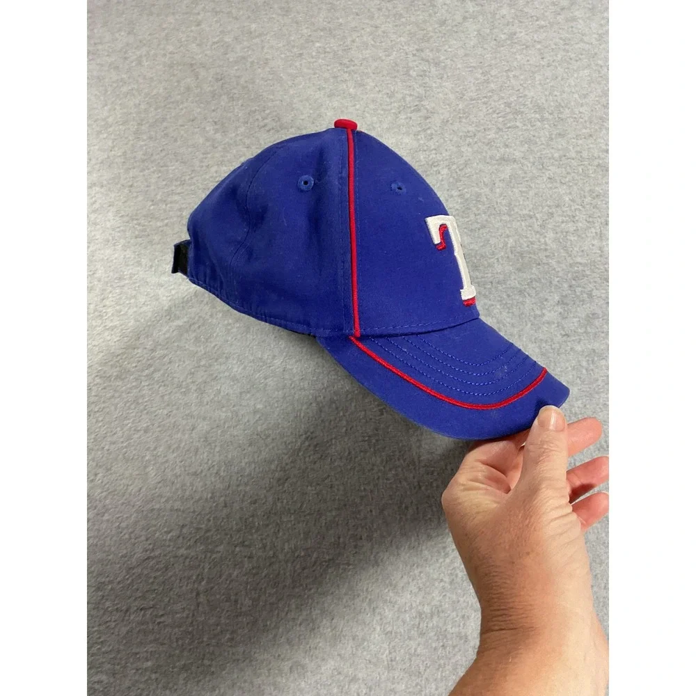 New Era 9FORTY Texas Rangers Youth Hat Royal Blue Adjustable Baseball Cap MLB